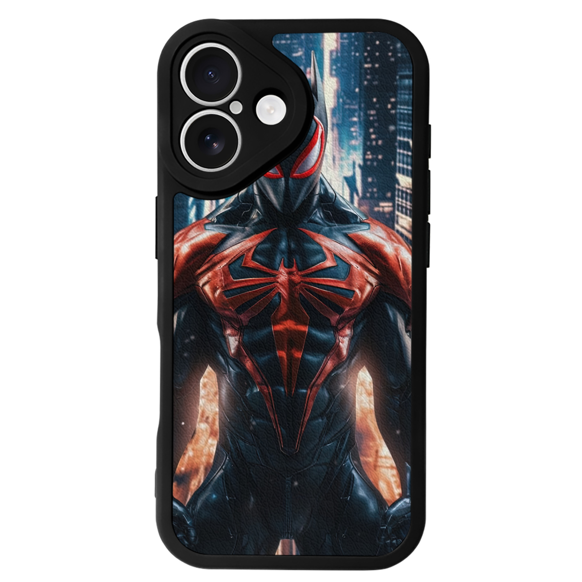 （画像用） Spider Man スパイダーマン 【iPhone 16シリーズ対応】シリコンスマホケース（レザー調） 材質：シリコン